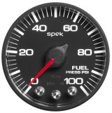 Autometer Spek-Pro Gauge Fuel Press 2 1/16in 100psi Stepper Motor W/Peak & Warn Blk/Blk thumbnail 1