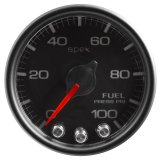 Autometer Spek-Pro Gauge Fuel Press 2 1/16in 100psi Stepper Motor W/Peak & Warn Blk/Blk thumbnail 3