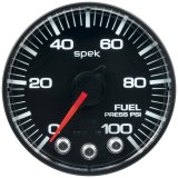 Autometer Spek-Pro Gauge Fuel Press 2 1/16in 100psi Stepper Motor W/Peak & Warn Blk/Blk thumbnail 2