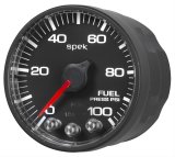 Autometer Spek-Pro Gauge Fuel Press 2 1/16in 100psi Stepper Motor W/Peak & Warn Blk/Blk thumbnail 1
