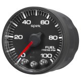 Autometer Spek-Pro Gauge Fuel Press 2 1/16in 100psi Stepper Motor W/Peak & Warn Blk/Blk thumbnail 6