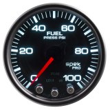 Autometer Spek-Pro Gauge Fuel Press 2 1/16in 100psi Stepper Motor W/Peak & Warn Blk/Smoke/Blk thumbnail 5