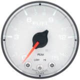 Autometer Spek-Pro Gauge Fuel Press 2 1/16in 15psi Stepper Motor W/Peak & Warn Wht/Blk thumbnail 5
