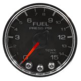 Autometer Spek-Pro Gauge Fuel Press 2 1/16in 15psi Stepper Motor W/Peak & Warn Blk/Chrm thumbnail 4