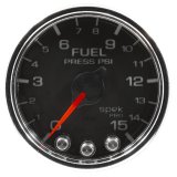 Autometer Spek-Pro Gauge Fuel Press 2 1/16in 15psi Stepper Motor W/Peak & Warn Blk/Chrm thumbnail 7