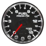 Autometer Spek-Pro Gauge Fuel Press 2 1/16in 15psi Stepper Motor W/Peak & Warn Blk/Chrm thumbnail 8