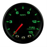 Autometer Spek-Pro Gauge Fuel Press 2 1/16in 15psi Stepper Motor W/Peak & Warn Blk/Blk thumbnail 1