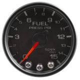 Autometer Spek-Pro Gauge Fuel Press 2 1/16in 15psi Stepper Motor W/Peak & Warn Blk/Blk thumbnail 2