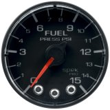 Autometer Spek-Pro Gauge Fuel Press 2 1/16in 15psi Stepper Motor W/Peak & Warn Blk/Blk thumbnail 9