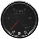 Autometer Spek-Pro Gauge Fuel Press 2 1/16in 15psi Stepper Motor W/Peak & Warn Blk/Smoke/Blk thumbnail 3