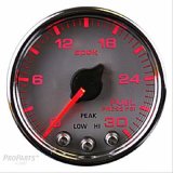 Autometer Spek-Pro Gauge Fuel Press 2 1/16in 30psi Stepper Motor W/Peak & Warn Slvr/Chrm thumbnail 1