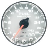 Autometer Spek-Pro Gauge Fuel Press 2 1/16in 30psi Stepper Motor W/Peak & Warn Slvr/Chrm thumbnail 4
