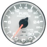 Autometer Spek-Pro Gauge Fuel Press 2 1/16in 30psi Stepper Motor W/Peak & Warn Slvr/Chrm thumbnail 5