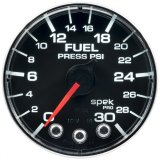 Autometer Spek-Pro Gauge Fuel Press 2 1/16in 30psi Stepper Motor W/Peak & Warn Blk/Chrm thumbnail 3