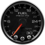 Autometer Spek-Pro Gauge Fuel Press 2 1/16in 30psi Stepper Motor W/Peak & Warn Blk/Blk thumbnail 5