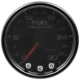 Autometer Spek-Pro Gauge Fuel Press 2 1/16in 30psi Stepper Motor W/Peak & Warn Blk/Smoke/Blk thumbnail 4