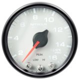 Autometer Spek-Pro Gauge Nitrous Press 2 1/16in 1600psi Stepper Motor W/Peak & Warn Wht/Blk thumbnail 3
