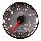 Autometer Spek-Pro Gauge Nitrous Press 2 1/16in 1600psi Stepper Motor W/Peak & Warn Slvr/Chrm thumbnail 1