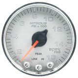 Autometer Spek-Pro Gauge Nitrous Press 2 1/16in 1600psi Stepper Motor W/Peak & Warn Slvr/Chrm thumbnail 4