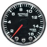 Autometer Spek-Pro Gauge Nitrous Press 2 1/16in 1600psi Stepper Motor W/Peak & Warn Blk/Chrm thumbnail 2