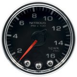 Autometer Spek-Pro Gauge Nitrous Press 2 1/16in 1600psi Stepper Motor W/Peak & Warn Blk/Chrm thumbnail 3