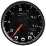 Autometer Spek-Pro Gauge Nitrous Press 2 1/16in 1600psi Stepper Motor W/Peak & Warn Blk/Blk thumbnail 3