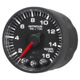 Autometer Spek-Pro Gauge Nitrous Press 2 1/16in 1600psi Stepper Motor W/Peak & Warn Blk/Blk thumbnail 6