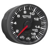 Autometer Spek-Pro Gauge Nitrous Press 2 1/16in 1600psi Stepper Motor W/Peak & Warn Blk/Blk thumbnail 8