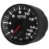 Autometer Spek-Pro Gauge Nitrous Press 2 1/16in 1600psi Stepper Motor W/Peak & Warn Blk/Blk thumbnail 9
