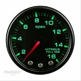 Autometer Spek-Pro Gauge Nitrous Press 2 1/16in 1600psi Stepper Motor W/Peak & Warn Blk/Smoke/Blk thumbnail 1