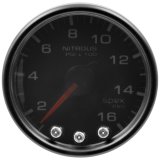 Autometer Spek-Pro Gauge Nitrous Press 2 1/16in 1600psi Stepper Motor W/Peak & Warn Blk/Smoke/Blk thumbnail 4