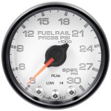 Autometer Spek-Pro Gauge Rail Press 2 1/16in 30Kpsi Stepper Motor W/Peak & Warn Wht/Blk thumbnail 4