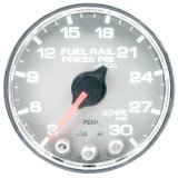 Autometer Spek-Pro Gauge Rail Press 2 1/16in 30Kpsi Stepper Motor W/Peak & Warn Slvr/Chrm thumbnail 3