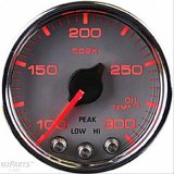 Autometer Spek-Pro Gauge Oil Temp 2 1/16in 300f Stepper Motor W/Peak & Warn Slvr/Chrm thumbnail 1