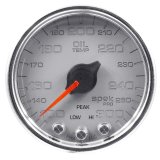 Autometer Spek-Pro Gauge Oil Temp 2 1/16in 300f Stepper Motor W/Peak & Warn Slvr/Chrm thumbnail 2