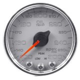 Autometer Spek-Pro Gauge Oil Temp 2 1/16in 300f Stepper Motor W/Peak & Warn Slvr/Chrm thumbnail 7