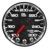 Autometer Spek-Pro Gauge Oil Temp 2 1/16in 300f Stepper Motor W/Peak & Warn Blk/Chrm thumbnail 7