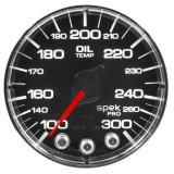 Autometer Spek-Pro Gauge Oil Temp 2 1/16in 300f Stepper Motor W/Peak & Warn Blk/Chrm thumbnail 9