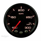 Autometer Spek-Pro Gauge Oil Temp 2 1/16in 300f Stepper Motor W/Peak & Warn Blk/Blk thumbnail 1