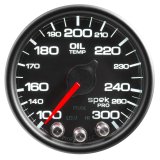 Autometer Spek-Pro Gauge Oil Temp 2 1/16in 300f Stepper Motor W/Peak & Warn Blk/Blk thumbnail 6