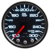 Autometer Spek-Pro Gauge Oil Temp 2 1/16in 300f Stepper Motor W/Peak & Warn Blk/Smoke/Blk thumbnail 4