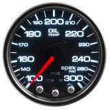 Autometer Spek-Pro Gauge Oil Temp 2 1/16in 300f Stepper Motor W/Peak & Warn Blk/Smoke/Blk thumbnail 8