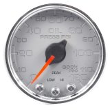 Autometer Spek-Pro Gauge Oil Press 2 1/16in 120psi Stepper Motor W/Peak & Warn Slvr/Chrm thumbnail 3