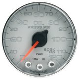 Autometer Spek-Pro Gauge Oil Press 2 1/16in 120psi Stepper Motor W/Peak & Warn Slvr/Chrm thumbnail 3