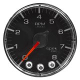 Autometer Spek-Pro Gauge Tach 2 1/16in 8K Rpm W/ Shift Light & Peak Mem Blk/Chrm thumbnail 5