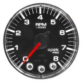 Autometer Spek-Pro Gauge Tach 2 1/16in 8K Rpm W/ Shift Light & Peak Mem Blk/Chrm thumbnail 6