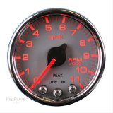 Autometer Spek-Pro Gauge Tach 2 1/16in 11K Rpm W/ Shift Light & Peak Mem Slvr/Chrm thumbnail 1
