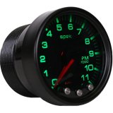 Autometer Spek-Pro Gauge Tach 2 1/16in 11K Rpm W/ Shift Light & Peak Mem Blk/Smoke/Blk thumbnail 2