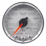 Autometer Spek-Pro Gauge Trans Temp 2 1/16in 300f Stepper Motor W/Peak & Warn Slvr/Chrm thumbnail 3