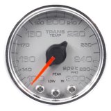 Autometer Spek-Pro Gauge Trans Temp 2 1/16in 300f Stepper Motor W/Peak & Warn Slvr/Chrm thumbnail 6